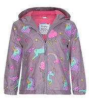 Boys Girls Colour Changing Raincoat Dinosaurs Dogs Cats Pirates Unicorns Jacket Coat Age 2-8 Yrs