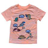 Baby Boys Girls Dinosaur Dino Beach Bright T-Shirt Top Age 18-24 Months