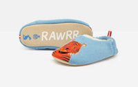 Boys Girls Tiger Slippers Slippet Felt Mule