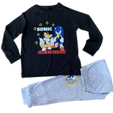 Boys Sonic the Hedgehog Pyjamas PJs Long Sleeve Top & Bottom Age 7 - 12 Years