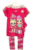 Girls 3 PIECE SET - YOU GET 2 x T-Shirts & 1 x Leggings LOL Surprise or Minnie