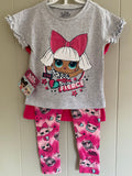 Girls 3 PIECE SET - YOU GET 2 x T-Shirts & 1 x Leggings LOL Surprise or Minnie