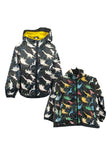 Boys Girls Colour Changing Raincoat Dinosaurs Dogs Cats Pirates Unicorns Jacket Coat Age 2-8 Yrs