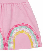 Girls Mothercare Pink Summer Dress Sequin Rainbows Baby Age 9 Months - 5 Years