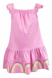 Girls Mothercare Pink Summer Dress Sequin Rainbows Baby Age 9 Months - 5 Years