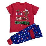 Girls Boys I Ate Santa's Cookies Christmas Pyjamas Xmas Eve Box Age 2 - 11 Years