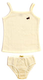 Girls Organic Cotton Vest & Knickers Briefs Set Green Nippers Baby Age 1-3 Years