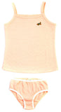 Girls Organic Cotton Vest & Knickers Briefs Set Green Nippers Baby Age 1-3 Years