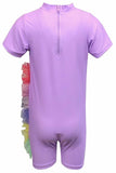 Girls Unicorn Sunsuit Hat Swimming Costume Swimsuit Baby Age 12-18 Months