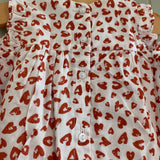 Baby Girl Du Pareil au meme Dress French Heart Print Embroidered Age 3-24 Months