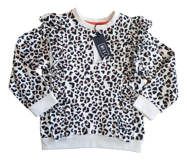 Leopard clearance sleeve jumper