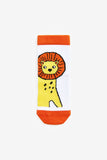 7 Pairs Boys Socks Bright Jungle Animals Lion Giraffe Hippo