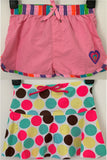 Girls Pink Swim Shorts or Spotted Skirt Swimming Swimwear Age 8 - 13 Years