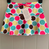 Girls Pink Swim Shorts or Spotted Skirt Swimming Swimwear Age 8 - 13 Years