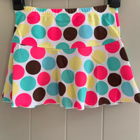 Girls Pink Swim Shorts or Spotted Skirt Swimming Swimwear Age 8 - 13 Years