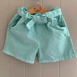 Girls Pastel Paperbag Shorts Summer Elasticated Waist Baby Age 1 to 5 Years