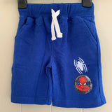 Boys SpiderMan Jersey Shorts Drawstring Waist Sweat Joggers Marvel Age 4-8 Years