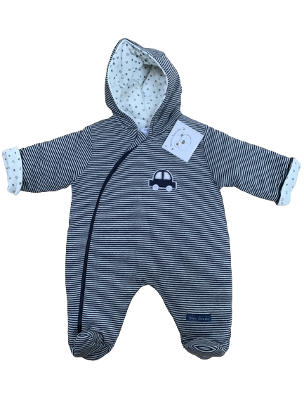 Baby Boy Girl Padded Snowsuit Pram Suit Winter Coat Age 3 6