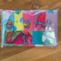 5 Girls Trolls Knickers Briefs with Glitter Detail