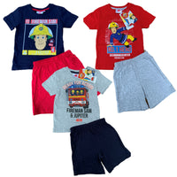 Boys Fireman Sam Pyjamas Short & Long PJs Age 2 - 10 Years