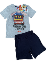 Boys Fireman Sam Pyjamas Short & Long PJs Age 2 - 10 Years