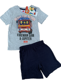 Boys Fireman Sam Pyjamas Short & Long PJs Age 2 - 10 Years