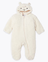 Baby Boy Girl Lamb Snowsuit Pramsuit Winter Coat All In One