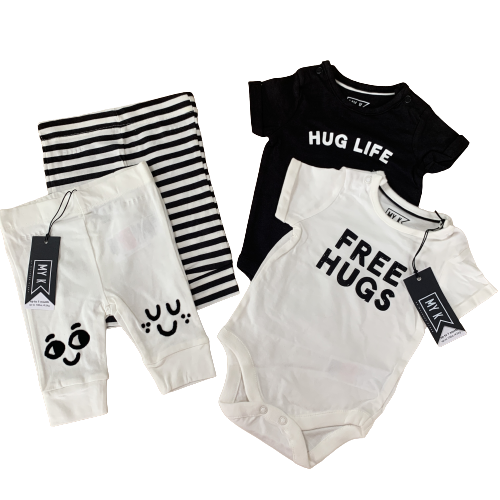 2 Pack Myleene Klass Baby Bodysuits Vests Leggings Set MY K Outfit Boys Girls