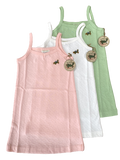 Girls Organic Cotton Nightie Green Nippers Nightdress Pyjamas Baby Age 1-5 Years