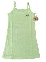 Girls Organic Cotton Nightie Green Nippers Nightdress Pyjamas Baby Age 1-5 Years