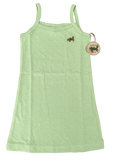 Girls Organic Cotton Nightie Green Nippers Nightdress Pyjamas Baby Age 1-5 Years