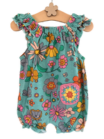 Baby Girl Romper Summer Flowers Animals All In One Playsuit