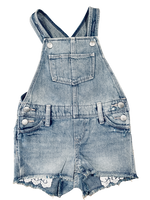 Girls Denim Dungarees Shorts Old Navy Jean Shortalls Playsuit Age 5-16 Years