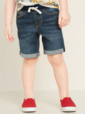 Boys Old Navy Jean Shorts Karate Denim Drawstring Waist Baby Age 1- 7 Years