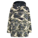 Boys Girls Oversized Fleece Hoodie Hoody Camo Pixel Hooded Sweatshirt Jumper