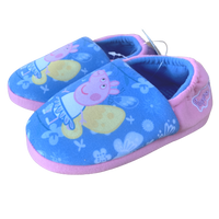 Girls Peppa Pig Slippers Elasticated Back House Shoes Slipper Kids Slip On