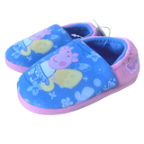 Girls Peppa Pig Slippers Elasticated Back House Shoes Slipper Kids Slip On