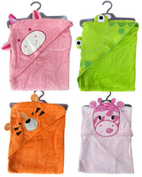 Baby Girls Boys Animal Hooded Bath Towels Cotton Frog Unicorn Cow Tiger Sheep