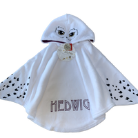 Girls Harry Potter Hedwig Poncho Dressing Gown Cape Loungewear Age 6 - 7 Years