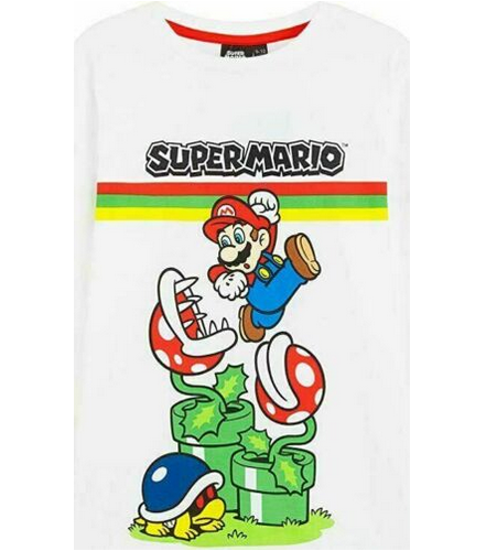 Boys Girls Super Mario T-Shirt Top 100% Cotton Long Sleeve Kids Age 11 –  Juliaellietate