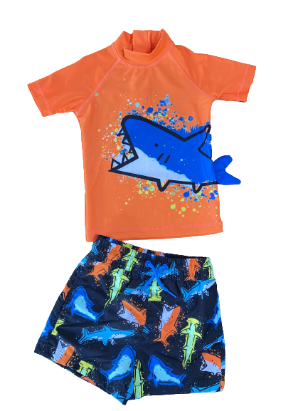 Baby boy shark swim trunks hotsell