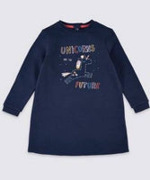 Girls Unicorns Are The Future Sweatshirt Dress Jumper Ex M*S Baby Age 1-3 Years