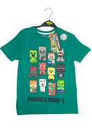 Boys Girls Minecraft T Shirt Top Creeper Gamer Tshirt