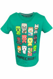 Boys Girls Minecraft T Shirt Top Creeper Gamer Tshirt