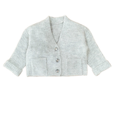 Girls Grey Soft Cardigan Sparkly Buttons Thick Knitted Ex Nutm*g Age 5-14 Years