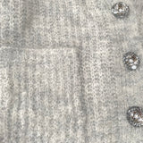 Girls Grey Soft Cardigan Sparkly Buttons Thick Knitted Ex Nutm*g Age 5-14 Years