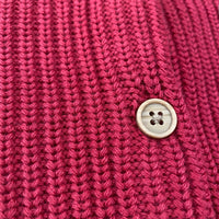 Girls Red Cardigan Wooden Buttons Thick Knitted Ex Nutm*g Baby