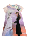 Girls Frozen 2 Elsa Anna Nightdress Sister Love Nightie Nighty Pyjamas 1-7 Years