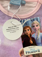 Girls Frozen 2 Elsa Anna Nightdress Sister Love Nightie Nighty Pyjamas 1-7 Years