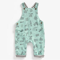 Baby Boy Dungarees Outfit Farm Tractor Romper & Bodysuit Set Mothercare